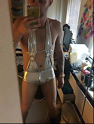 Trap crossdress plugged and toyed lolita